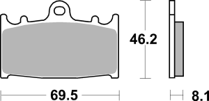 Ds Racing Dual Sintered Brake Pads