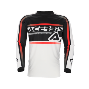 Acerbis Linear Lugo póló, fehér/fekete, L-es méret, 5, nordicamoto.ro