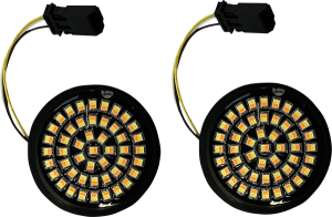 Genesis® 4 Solid Amber/white (halo Free) Led Turn Signal Inserts For Cvo Amber, White, 1, nordicamoto.ro