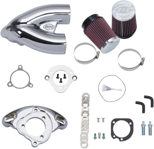 Tuned Induction Air Cleaner Silver, 1, nordicamoto.ro