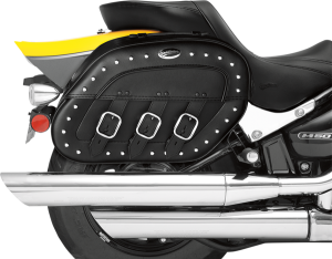 Rigid-mount Universal Desperado Slant Saddlebags Black, 2, nordicamoto.ro