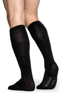 Woolpower Liner térdig érő zokni, merinó, fekete, 36/39, nordicamoto.ro