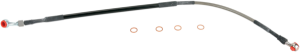 MOOSE RACING rozsdamentes acélból készült fonott fékcső, ezüst színű 