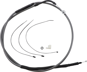 High-efficiency Polished Karbonfibr Clutch Cable Silver, 2, nordicamoto.ro