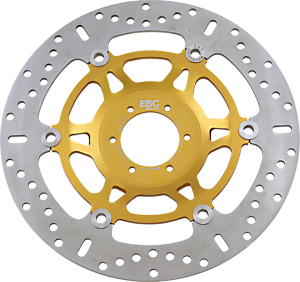 Md Series Pro-lite Contour X Brake Rotor Polished, Yellow
