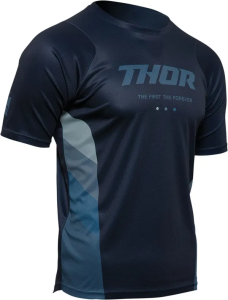Thor Assist React MTB póló, éjfélkék/zöldes-kék, 5, nordicamoto.ro