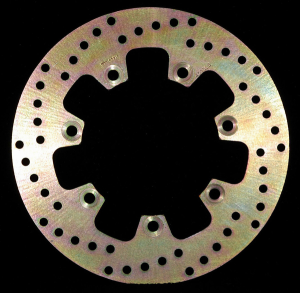 Round Hpsr Solid Brake Rotor Gold, Stainless Steel, Zinc, 1, nordicamoto.ro