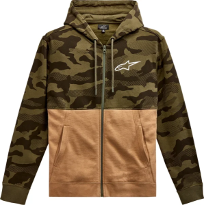 Camo Block Hoodie Green, Brown S, 1, nordicamoto.ro