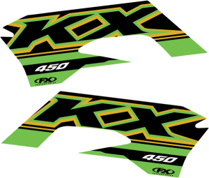 Replacement Oem Tank/shroud Graphics Black, Green, 1, nordicamoto.ro