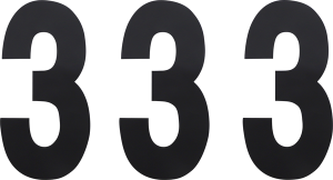 Standard Numbers Black