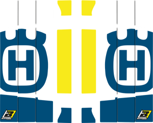 Trophy Rad Louvers Blue, White, Yellow