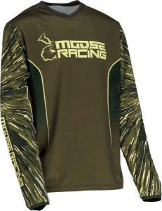 Moose Racing Agroid gyermek póló, olíva/barna