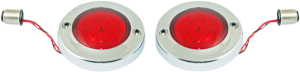 Probeam® Flat Bezel Rear Led Turn Signals Chrome, 1, nordicamoto.ro