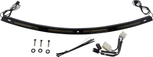 Genesis® 4 Dynamic Led Batwing Windshield Trim Black