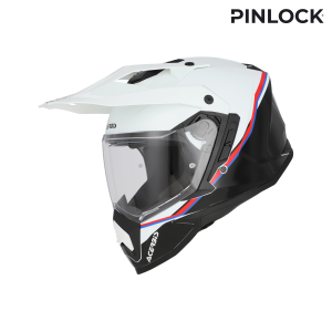 Acerbis Assault Graphic teljes arcú sisak, fehér/fekete, M-es méret, 1, nordicamoto.ro