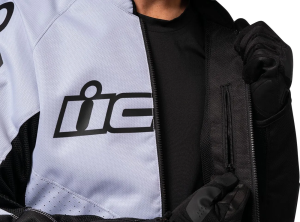 Icon Hooligan™ CE fehér textildzseki, 3XL, 3, nordicamoto.ro