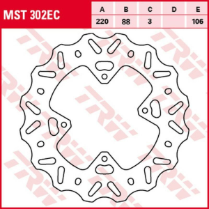 Disc frana fata TRW HONDA CR 80R '96 -'02/CR 85R '03 -'08/CRF 150R '07 -'15, 1, nordicamoto.ro
