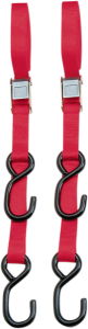 Heavy-duty 7’ Cam Buckle Tie-downs Red