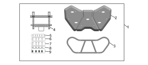 KIT EXTENSIE PORTBAGAJ SPATE ATV CFMOTO 600 / 625 / 850 / 850XC / 1000 – NEGRU, 4, nordicamoto.ro