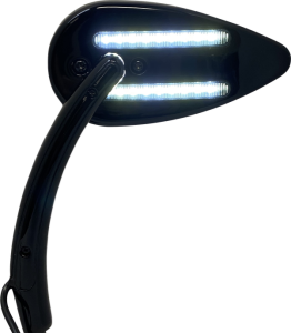 Dynamic Amber/white Led Mirror Black
