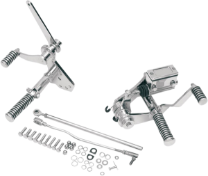 Forward Control Kit With Pegs Silver