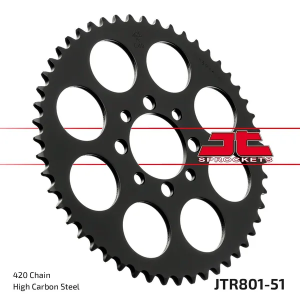 JT SPROCKETS hátsó lánckerék, természetes színű, 1, nordicamoto.ro