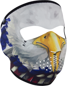 Motoros szánokhoz szükséges felszerelések, Zan Headgear neoprén teljes arcmaszk „USA Eagle”, nordicamoto.ro