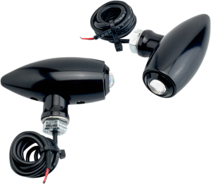 Center Mount Astro Led Turn Signal/marker Lights Black, 2, nordicamoto.ro