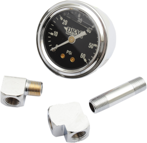 1-3/4(r) Deluxe Liquid-filled Oil Gauge Kit Black, 3, nordicamoto.ro