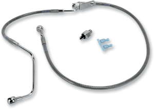 Stainless Steel Brake Line Kit Silver, Clear-coated, 1, nordicamoto.ro