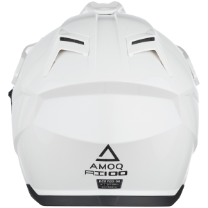 AMOQ AI100 Solid fehér L motoros sisak, 3, nordicamoto.ro