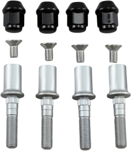 Wheel Stud/nut Kit Silver, 2, nordicamoto.ro
