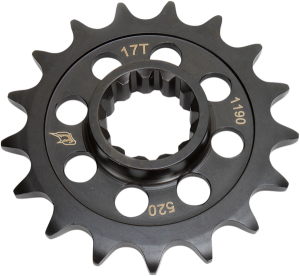 Lightweight Steel Sprocket Black, Zinc, 1, nordicamoto.ro