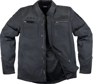 Geaca Textila Icon Upstate Canvas National Black 2XL, 1, nordicamoto.ro