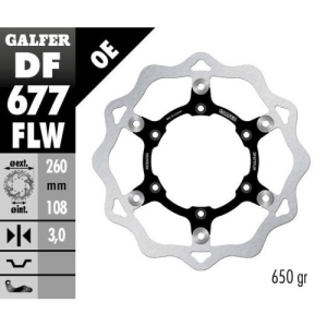 GAS GAS EC 125/450 Galfer úszó elülső féklemez, nordicamoto.ro