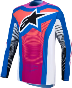 Alpinestars Techstar Maven póló, rózsaszín/kék/fehér, L-es méret, 1, nordicamoto.ro