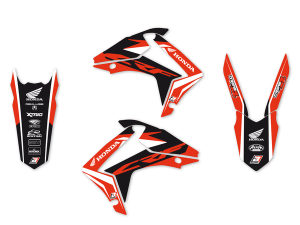 Graphics Kit With Seat Cover Black, Red, 2, nordicamoto.ro