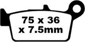 Sfa-hh Series Sindered Scooter Brake Pads