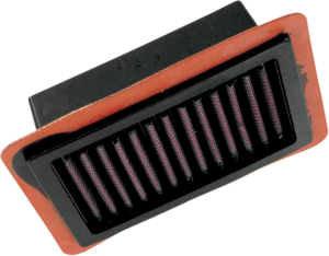 High-flow Air Filter Black, Orange, Red