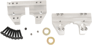 Handlebar Clamp Set Silver, 1, nordicamoto.ro