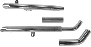 Drag Pipe Slip-on Mufflers Chrome, 1, nordicamoto.ro