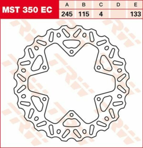 Ec Cross Design acél féklemez, 2, nordicamoto.ro