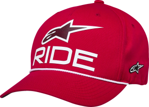 Ride Comp ívelt karimájú snap-back sapka, piros , nordicamoto.ro