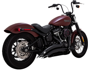 Big Radius Exhaust System Black, Mild Steel, 4, nordicamoto.ro