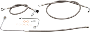 Stainless Steel Brake Line Kit Silver