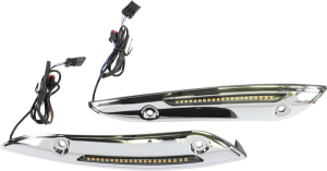 Genesis® 4 Dynamic Led Road Glide® Windshield Trim Chrome, 1, nordicamoto.ro