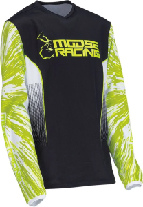 Tricou copii Moose Racing Agroid Hi-Viz/Black
