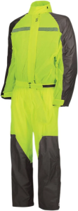 OJ Compact esőkabát, fekete/fluoreszkáló sárga, nordicamoto.ro
