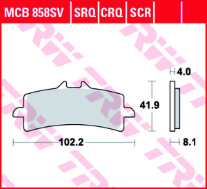 Srt Series Sindered Front Brake Pads
