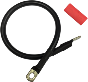 Battery Cable With Optional Shrink Tube Black, 1, nordicamoto.ro